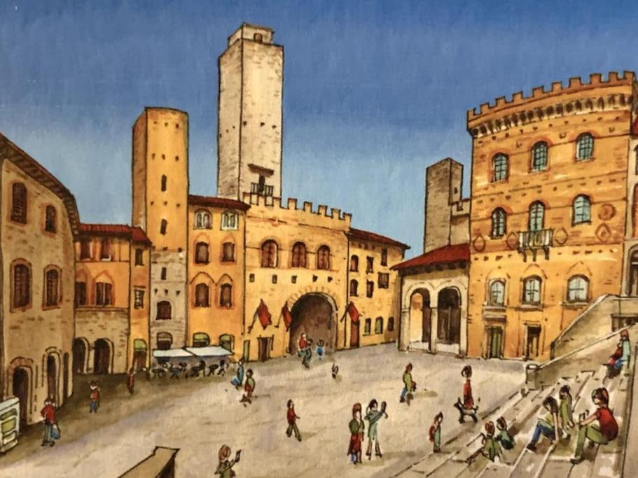 Lovely 2 Bedroom In San Gimignano Historic Center Exterior foto